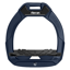 Flex-On Safe-On Junior Inclined Grip Stirrup - Navy/Black/Navy